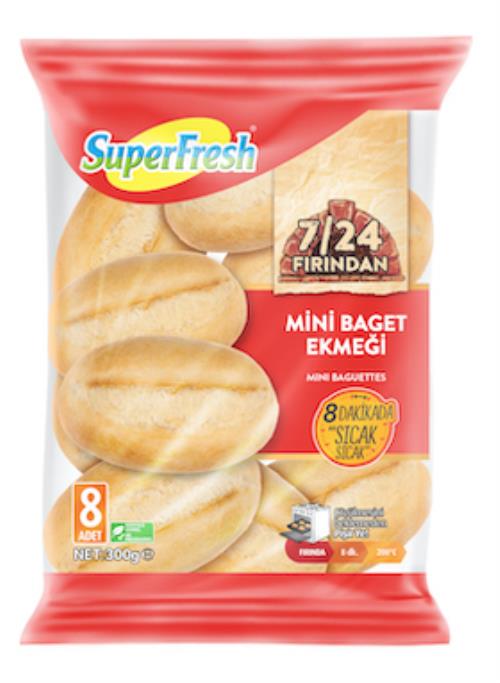 SuperFresh 7/24 Fırından Mini Baget Ekmeği 